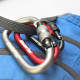 MasterTool - Large Carabiner with Lock，2pcs/set (gray) - 8 cm long